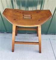 Modern Maple Saddle Chair