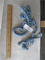 2- Blue cast iron Gecko