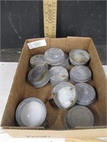 Vintage mason jar lids- 12