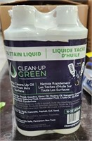 Clean-Up Green oil stain garage kit. 2 bottles