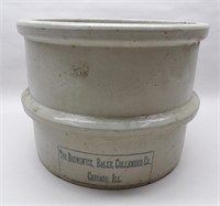 Brunswick, Balke, Collender Co. Stoneware Crock