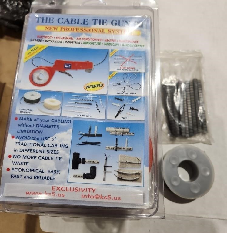 Cable tie gun bundle. 3 Black cable tie gun kits,