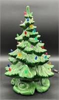 16" CERAMIC CHRISTMAS TREE w/ MUSIC BOX