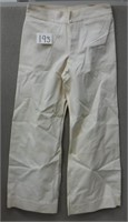 WWII White Heavy Cotton Navy Sailor Pants