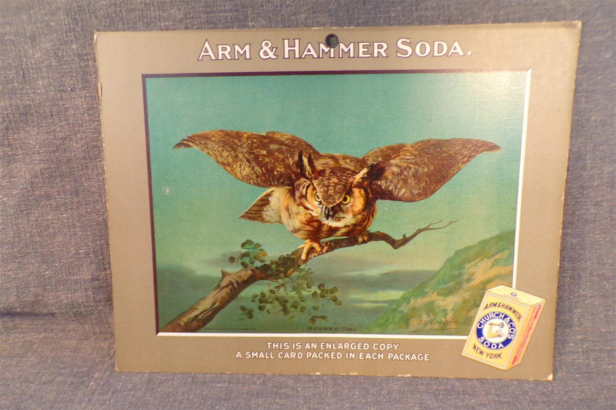 Arm & Hammer Advertising Store Display Card Sign