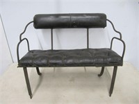 ANTIQUE IRON CHILD'S BUGGY BENCH