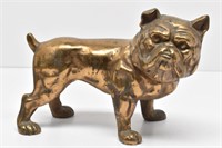 .Vintage Heavy Brass Bulldog Statue