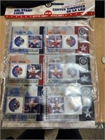 NHL stamp cards & 3 quarters