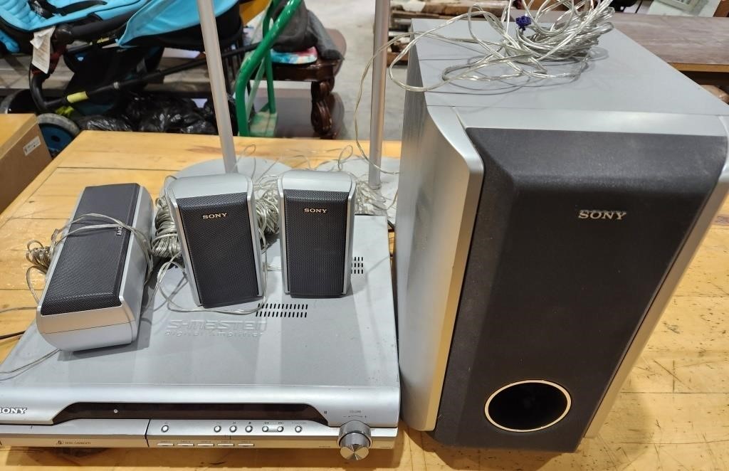 Sony S-master digital amplifier 5 disk suround