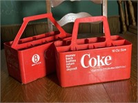 2 Vintage Coke Bottle Carriers