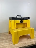 Step stool with storage space