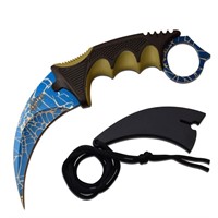 Master Usa Blue Spider 3cr13 Steel Two Tone Blade