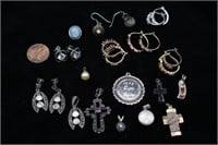 10 Sterling Gemstones Jewelry, Pendants & Earrings