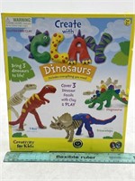 NEW Create With Clay Dinosaur Set
