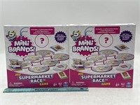 NEW Lot of 2- Mini Brands Supermarket Race Game