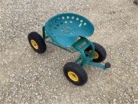 Steerable Seated Garden Dolly