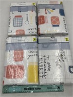 NEW Lot of 4- True Living Rectangle Table Cloth