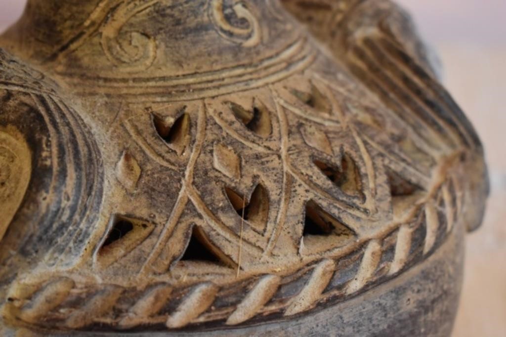 Elephant head Vase Stoneware