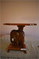 Hand Carved Elephant Side Table