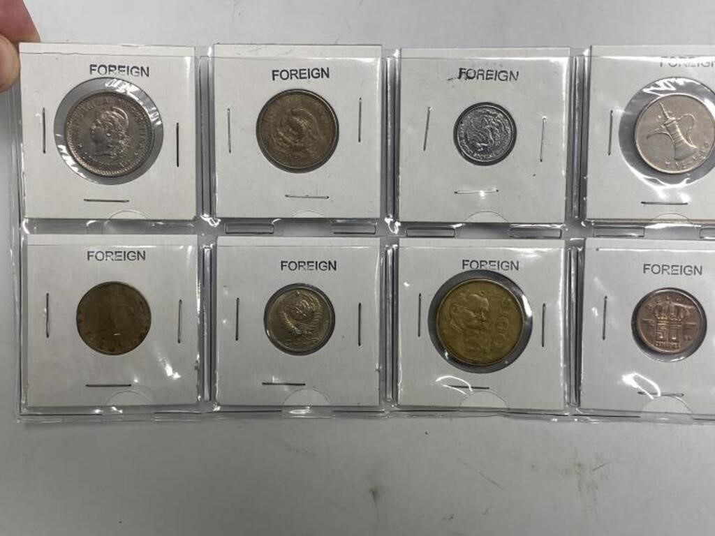 8 Foreign Coins
