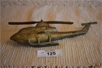 Brass Helicoper With Moving Propellers