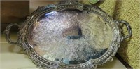 Silver-plated serving tray