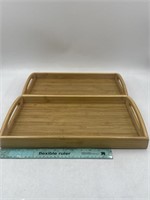 NEW Lot of 2- GreenCo Serving Trays