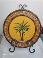 Pacific Rim Hand Painted Decorative Plate with