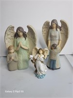 Lot of 3 Angel Figurines