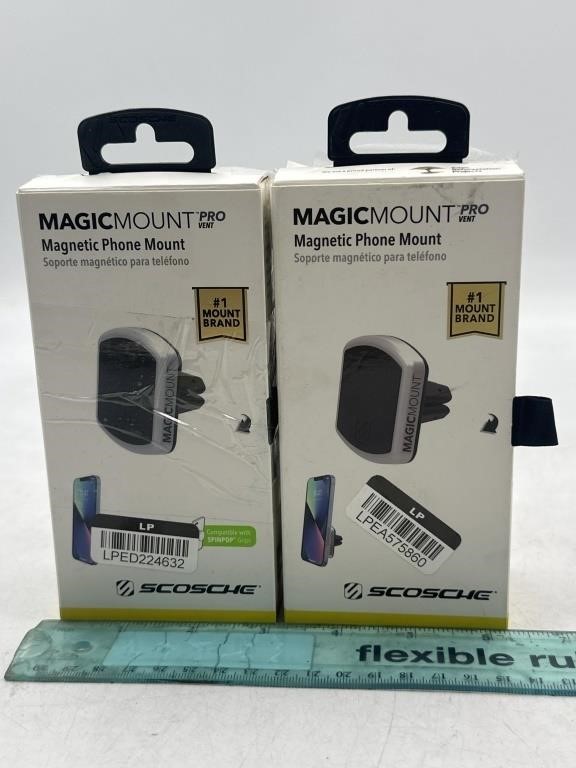 NEW Lot of 2- Magic Mount Magnetic Phone Mount