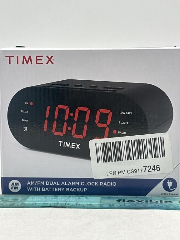 NEW Timex AM/FM Dual Alarm Clock Radio