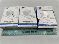 NEW Lot of 3- Just Wireless Home Charger iPhone