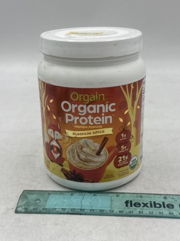 NEW Organic Protein Powder Pumpkin Spice Flavored