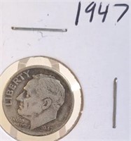 1947 Roosevelt Silver Dime