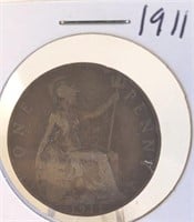 1911 Georgivs V One Penny