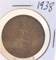 1938 Georgivs VI One Penny