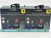 NEW Lot of 2- Xtreme Tech MultiColor LED Gaming