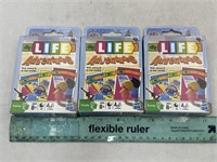 NEW Lot of 3- The Game Of Life Card Game