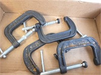 Four C-Clamps