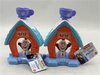NEW Lot of 2- Fisher Price Disney Frozen Olaf Set