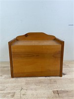 Vintage wooden bread box