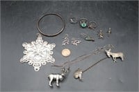 Sterling Silver Jewelry, Chain, Rings, Pendants+
