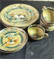 Buffalo pottery set