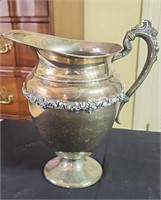 Silver on copper pitcher