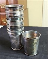 Set of 8 Silver-plated cups from Stewarts
