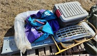 Bundle with tool box, step latter, Boat
