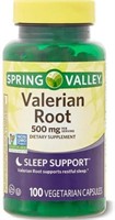 Spring Valley Valerian Root 500mg 100 Capsules