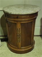 End table with marble top approx size is 20