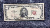 1963 Star $5 Red Seal Bill