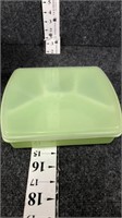 plastic container w/sections and lid